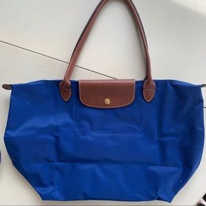 LONGCHAMP Le Pliage Tote- Limited Edition Blue